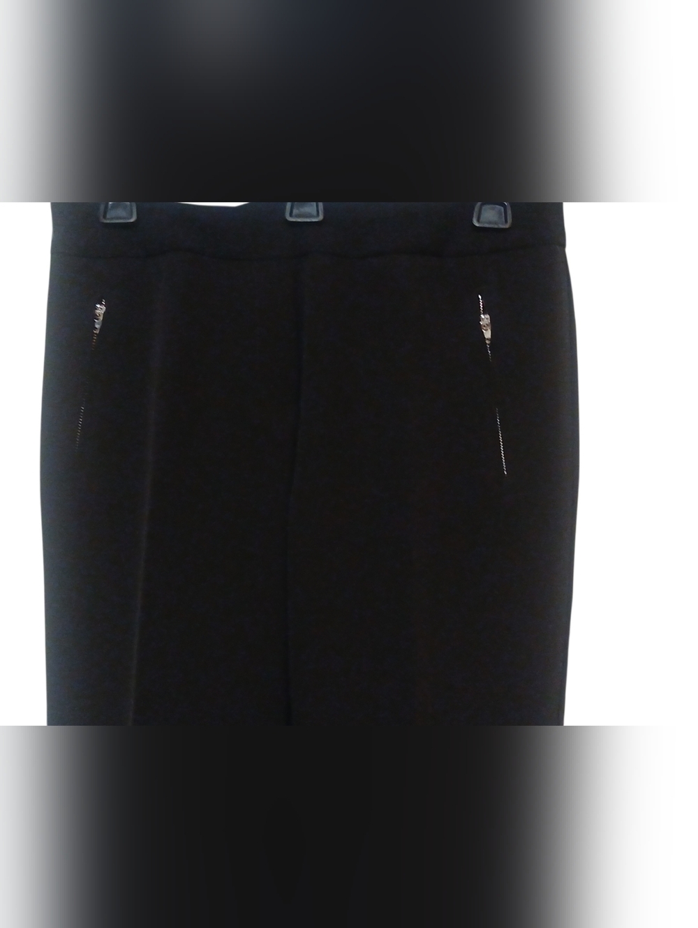 Rachel Zoe - NWOT, Black Ankle Pants, Front Zipperd Pockets, Stretch - Picture 5 of 10